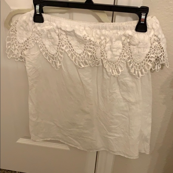 White off the shoulder top from target! - Picture 2 of 2